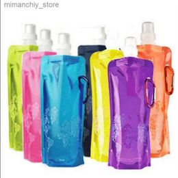 water bottle Water Bott Folding Soft Flask Sport Water Bott Water Bag Collapsib Drink Water Bott Water Bag Running Camping Hiking Q231123