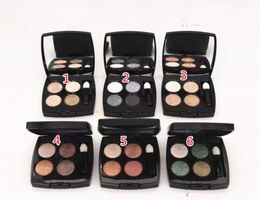 New 4 Color Eye Shadow Palette Glitter OMBRE A PAUPIEPES EFFETS MULTIPLES Shimmer Eyeshadow 6pcs8902070