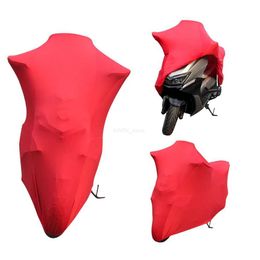 Motorcycle Cover 2 Colours Universal Motorcycle Covers UV Protector Cover Indoor Outdoor Bike Motor Scooter Dustproof Cover Elastic Fabric M-4XLL20309