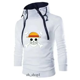 P Shirt Hoodie Autumn and Sports Mens Fleece Psycho Black Long-sleeved Sweater Double-chain Solid Colour Hooded Spider 6 3qr4 619 289