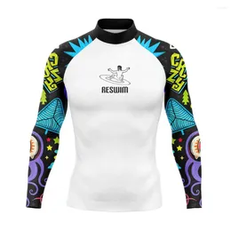 Women's Swimwear 2023 Men's Surf Swimsuit Rash Guard Long Sleeve T-shirt UV Protection Surfing Suit Diving Swimming Beach Tights Shirts