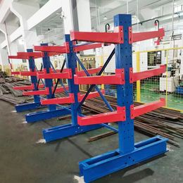 Customized cantilever shelves for single and double sided storage, heavy-duty thickened pipe hardware shelves