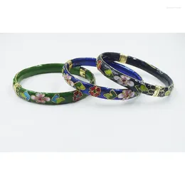 Bangle SALE Wholesale 3pcs Multi-Colored Cloisonne Enamel .Give Mom Bracelet Aclassic Gift