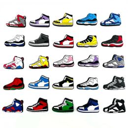 1Pcs Sneakers Croces Charms Jibz Kids Accessories DIY Fit Clogs PVC Cool Basketball Shoe Decorations Buckle Adult Boys X-mas Gifts