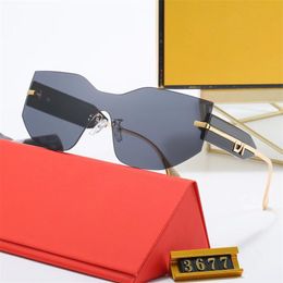 Fashion Designer Sunglasses For Womens UV Protection Sunglasses Men Sun Glasses Frameless Beach Goggle Lunettes De Soleil Eyeglasses