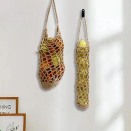 Storage Bags Vegetable Bag Manually Braided Fruit Net Pouch Breathable Easy Kitchen Supplies