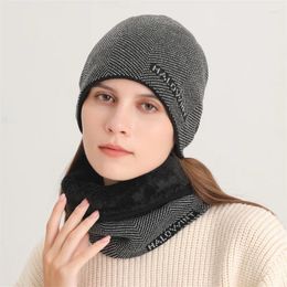 Scarves Winter Ourdoor Warm Neck Scarf Ski Face Mask Echarpe Unisex Knitted Plush Ring Men Women Gradient Color Foulard 2023