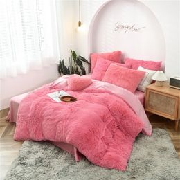 Conjuntos de cama Conjuntos de cama de veludo Mink Quatro peças Set Plush Crystal Coral Velvet Quilt Cover Sheet Pillow Case Comforters Quilt Bed Suits 231114