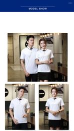 Men's T Shirts Summer Lapel Shirt Custom Logo Short Sleeve Work Clothes Printed Advertising T-shirt Man