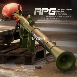 New RPG fist Rocket Launcher Toy Gun Manual Air Shooting Grenade Firing gun Toy for Boys Children Adults Outdoor Games