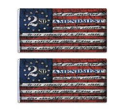 3x5 Foot 2nd Second Amendment Flag Vivid Colour and Fade Proof 2nd Amendment 1791 Vintage American Flags Polyester with Brass G2349132