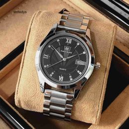 Luxury Watch PABLO RAEZ Military Flag Series Premium Stainless Steel Band Men's Watch Temperament Calendar Quartz Waterproof