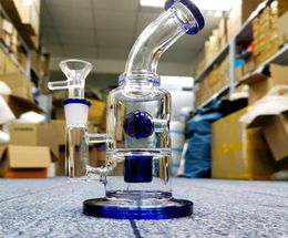 14mm Female Hookahs Colourful Glass Water Bong with 85 Inch Hookah Pink Blue Green 6mm Thick Heady Recycler Beaker Smoking Bongs1137064