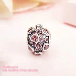 Loose Gemstones Valentine's Day Original 925 Sterling Silver Explosion Of Love Charm Multi-Colored CZ Beads Fit Charms Bracelet