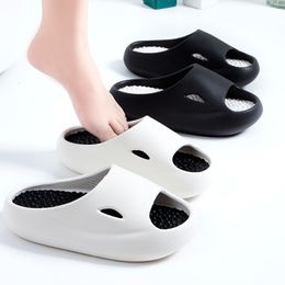 Slippers Thick Platform Bathroom Home Slippers Women Outdoor Soft Sole Couple Slides Shoes Woman Non Slip Flip Flops Beach Sandals 230422