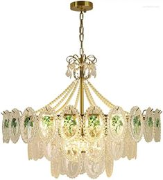 Chandeliers Country Chandelier Modern Gold E14 Romantic Luxury Pearl Farmhouse For Dining Room Living