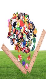 Charms 100Pcs Whole Mix Cartoon Shoes Charms Sile Soft Animal Cat Rabbit Hole Slipper Accessories For Kids Gifts Dr Seashellshop Dhvsd1359852