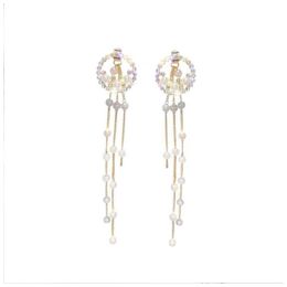 Dangle Earrings & Chandelier S925 Post Fashionable Long Pearl Tassel Fashion Wild Fresh Super Fairy Female