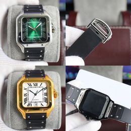 Luxury Men's Watch 40mm Watch High Quality Top Fashion Casual Black 904L Folding Button Luminous Sapphire Crystal Glass Stainless Steel Montre De Luxe Factory 007