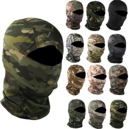 Cycling Caps & Masks Military Camouflage Balaclava Outdoor Motorcycle Fishing Hunting Hood Protection Army Tactical Head Face Cove244q