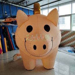 Personalised Yellow Inflatable Piggy Bank Model Replica, Suitable For Home Decoration Exhibitions