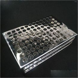 Lab Supplies Wholesale 16Mm Diam X 96 Holes Stainless Steel Test Tube Rack Holder Storage Stand Drop Delivery Office School Business I Dhwb1