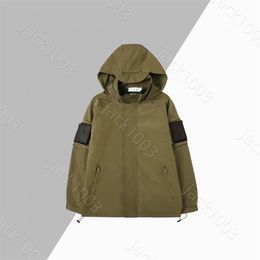 New ISLAND waterproof Double layer outdoor Jackets Brand Men Badge Embroidery Lapel Metal Zip coats Patchwork Man STONE Sleeve Epaulette Sports Jogger Casual coats 01