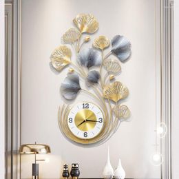 Wall Clocks 3d Large Clock Mechanism Luxury Metal Golden Big Size Modern Design Mecanismo Reloj Pared Decoration Items