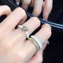 promise rings senior feeling drop light glaze double ring female love luxury niche design feeling fold wear light luxury index finger ring vintage rings match ring 02