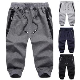 Men's Shorts 2023 Summer Capris Casual Youth Trendy Strap Sports Pants