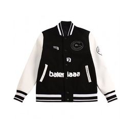 Designer men's jacket jacquard suede coat pattern wool sweater street hip-hop jacket street embroidery coats j9383