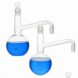 Lab Supplies Wholesale Distillation Flask 500 Ml Glass Use For Making Distilled Water Essential Oil Extraction Laboratory Glasre Drop Dh6Ad