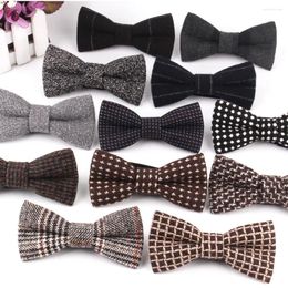 Bow Ties Men's Tie Casual Wool For Men Women Knot Woollen Cravats Party Wedding Groom Gifts