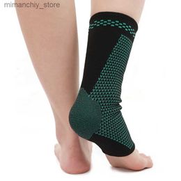 Ankle Support 1pcs Knitted Sports Ank Brace Compression Seve Summer Breathab Ank Support Guard for Basketball Badminton Mountaineering Q231124