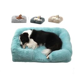 kennels pens Calming Large Dog Bed Orthopaedic Egg Crate Foam Memory Foam Pet Sofa for Large Anti-Slip Bottom with Washable Removable Cover 231123