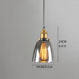 Pendant Lamps LED Lamp Simplicity Nordic Modern Industrial Glass Retro Loft Living Kitchen Dining Room Hanging Light