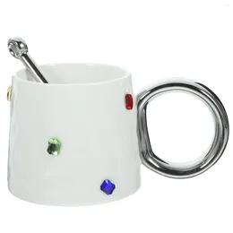 Wine Glasses Ceramic Teacup Large Capacity Mug Water Porcelain Coffee Cups Mugs Drinking Milk