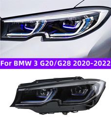 Headlight All LED For BMW 3 Series G20/G28 20 20-20 22 LED Turn Signal DRL Daytime Lights High Low Beam Driving Headlights