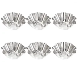 Baking Moulds Tart Egg Cups Cupcake Tins Stainless Steel Dish Pan Wrapper Moulds Mould Mould Mini Cake Pans Sushi Dipping Metal Liner