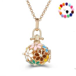 Pendant Necklaces Aromatherapy Diffuser Locket Necklace Essential Oil Lockets Necklaces For Women Girls Fashion Jewellery Drop Delivery Dh7G9
