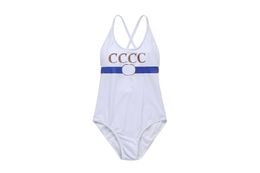 Women's Classics Letter Designer One Piece Swimsuits Solid Colour Sexy Bikini Set Women Beachwear Push Up Bathing Suits with Tags in Stock