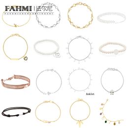 Fahmi Colorful dragonfly full circle text black rope classic clover online earning rose gold silver mini icon pattern bracelet Special gifts for Mother WifeFriends