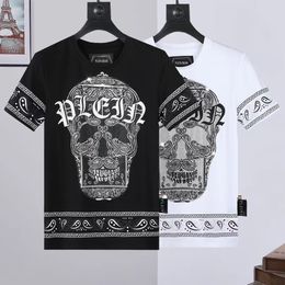 PLEIN BEAR T SHIRT Mens Designer Tshirts Brand Clothing Rhinestone PP Skull Men T-SHIRT ROUND NECK SS HAWAII PLEIN WITH CRYSTALS Hip Hop Tshirt Top Tees 161222