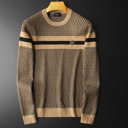 Men's Sweater Fashion Round Neck Slim Fit Bottom Sweater New Knitwear 2s