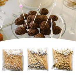 Forks 300Pcs Fruit Picks Wood Frill For Party Supplies Pastry