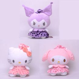 Wholesale Nightcap Kuromi Melody cute plush toys children's games Playmate company activities gift home decorations