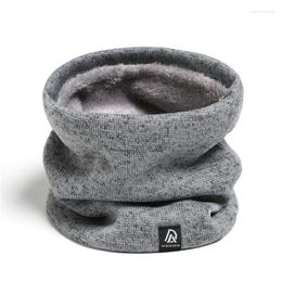 Bandanas Unisex Winter Neck Scarf Ring Knitted Wool Fur Snood Women Kids Outdoor Face Cover Thick Warm Easy Scarves