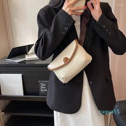 Designer-Shoulder Bags Soft Pu Leather Women Messenger Bag Ladies Simple Crossbody Small Chest Pack Phone