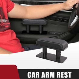New Universal Car Armrest Cushion Pu Leather Elbow Support Mat Main Driver Co-pilot Position Anti-fatigue Armrest Arm Protective Pad