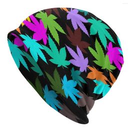 Berets Leaf Colourfull Bonnet Hat Cool Autumn Winter Ski Skullies Beanies For Men Women Knitted Spring Warm Caps